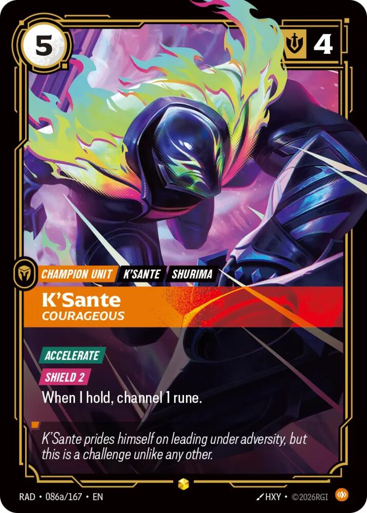K'Sante, Courageous (Alternate Art) [Radiance] 086a/167