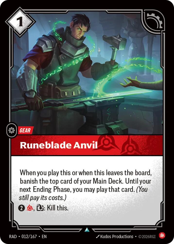 Runeblade Anvil [Radiance] 012/167