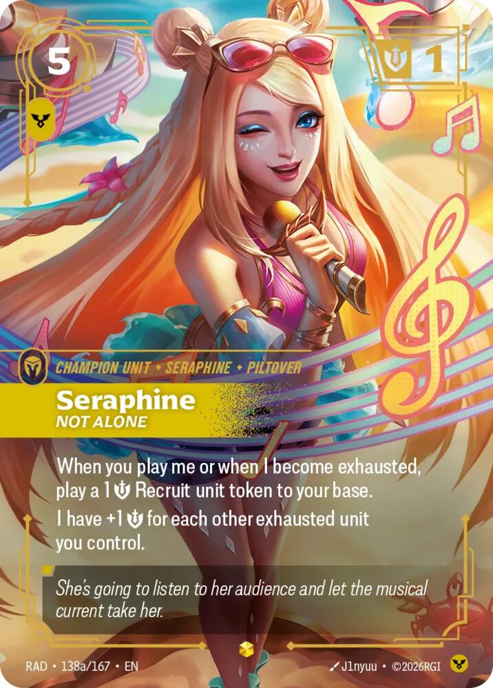 Seraphine, Not Alone (Alternate Art) [Radiance] 138a/167