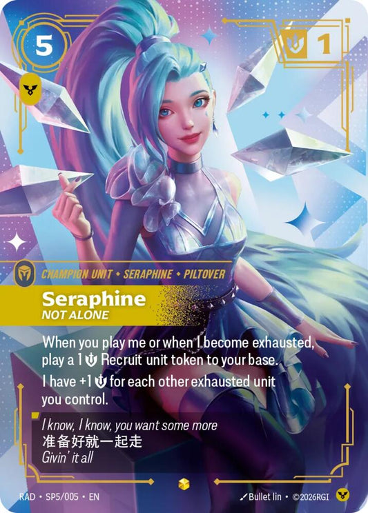Seraphine, Not Alone (K/DA Special Art Card) [Radiance] SP5/005