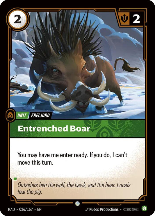 Entrenched Boar [Radiance] 026/167