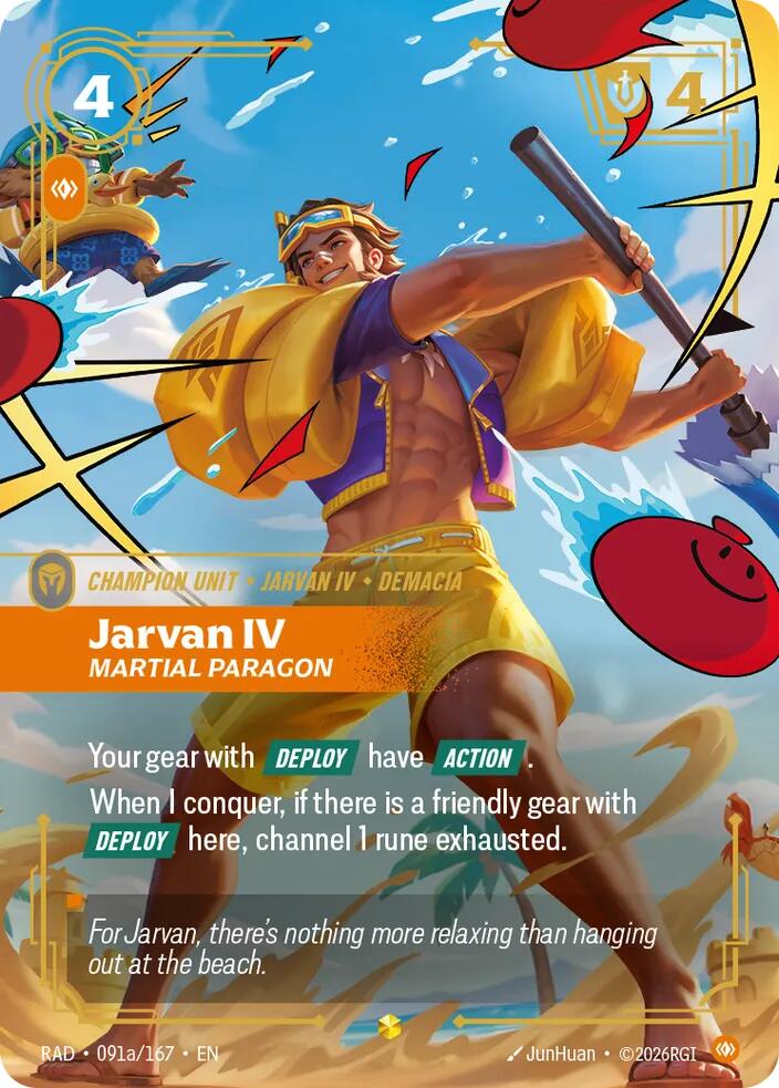 Jarvan IV, Martial Paragon (Alternate Art) [Radiance] 091a/167