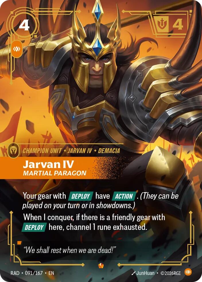 Jarvan IV, Martial Paragon [Radiance] 091/167