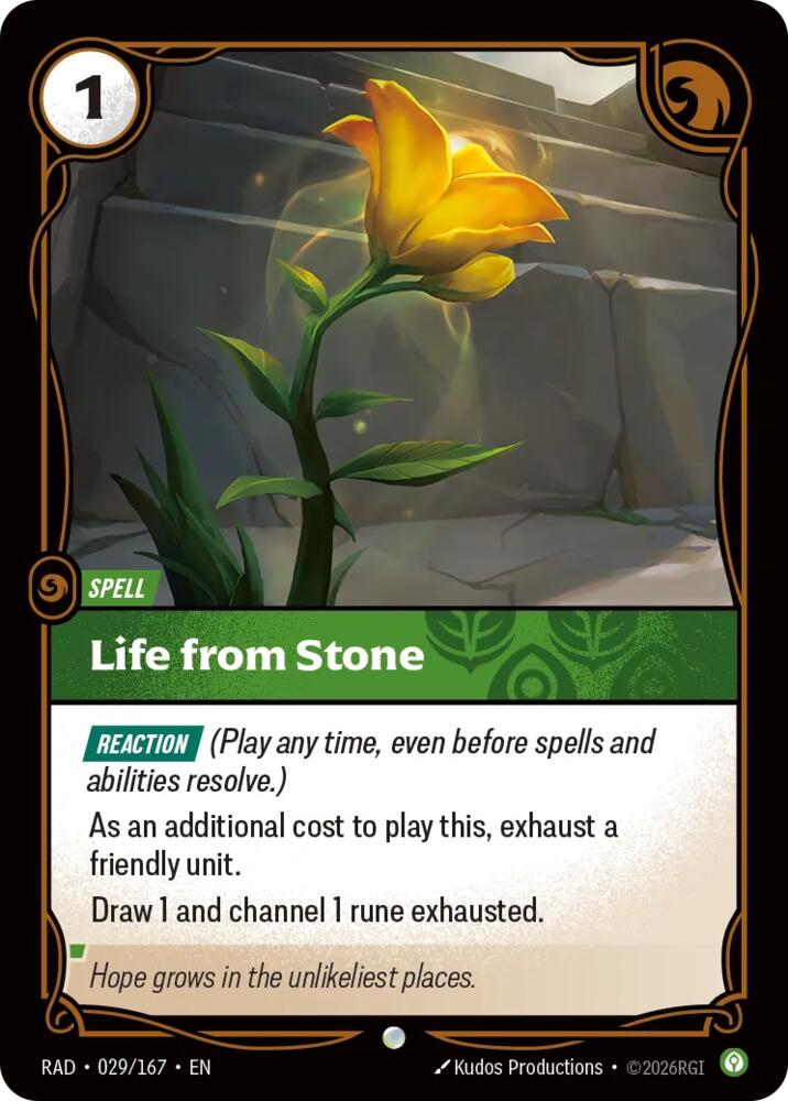 Life from Stone [Radiance] 029/167