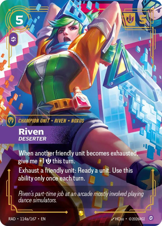 Riven, Deserter (Alternate Art) [Radiance] 114a/167