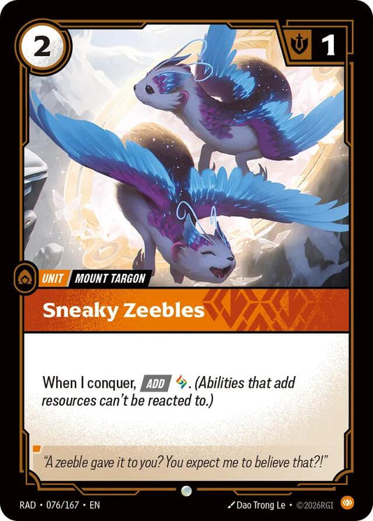 Sneaky Zeebles [Radiance] 076/167