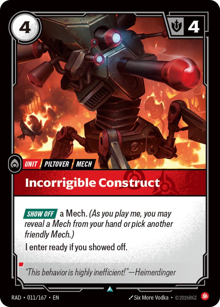 Incorrigible Construct [Radiance] 011/167