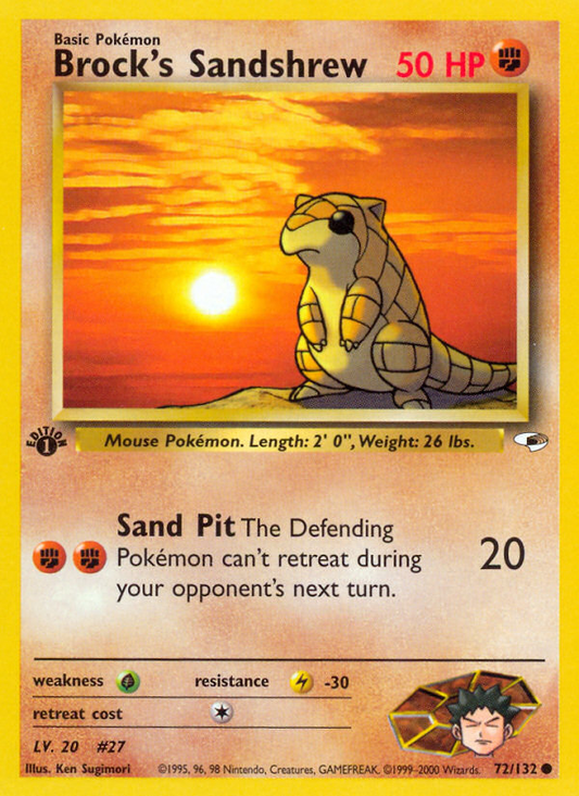 Brock's Sandshrew - 72/132 Gym Heroes