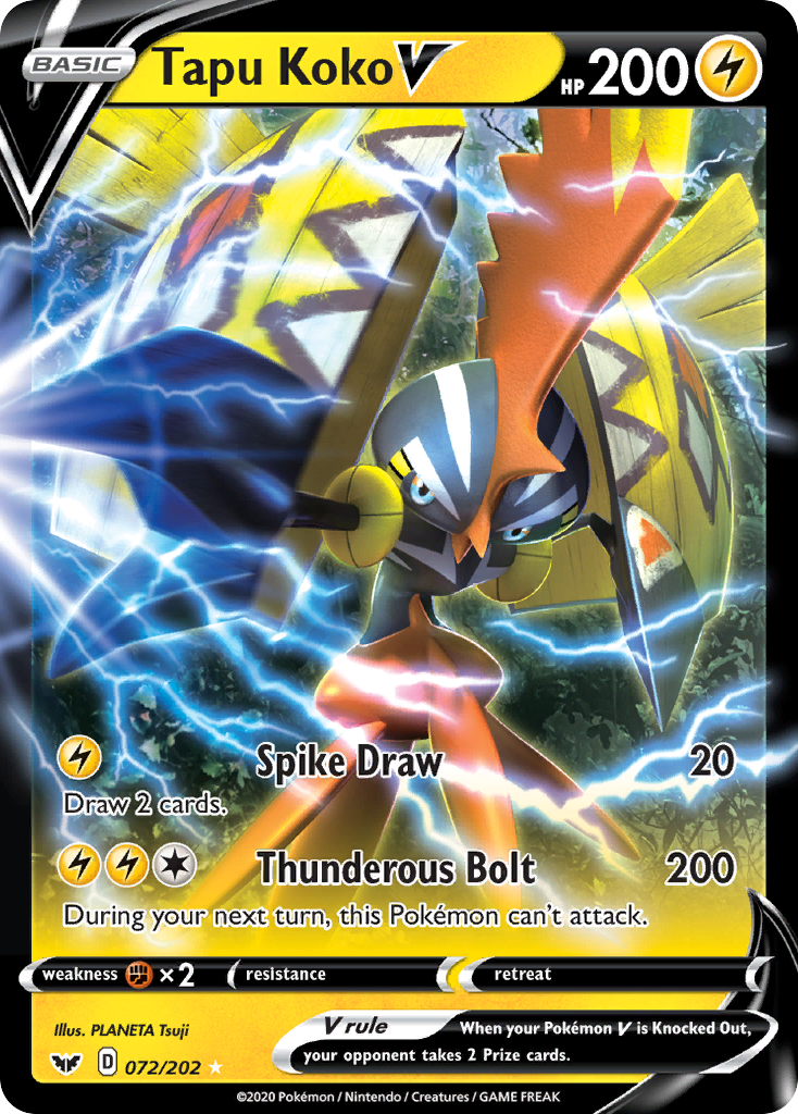 Tapu Koko V - 72/202 Sword & Shield