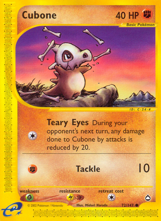 Cubone - 72/147 Aquapolis