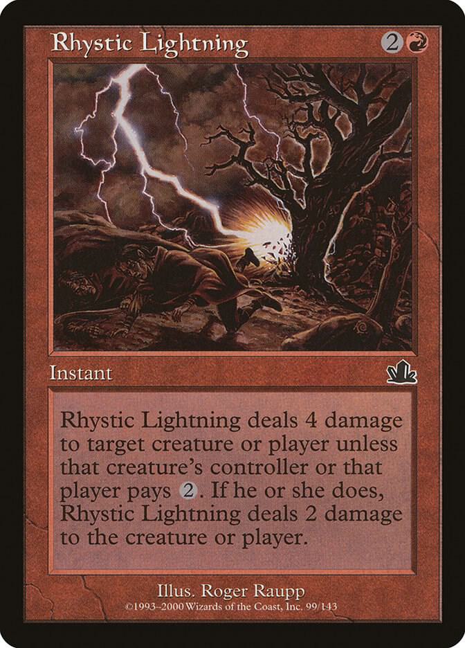 Rhystic Lightning [Prophecy] 99