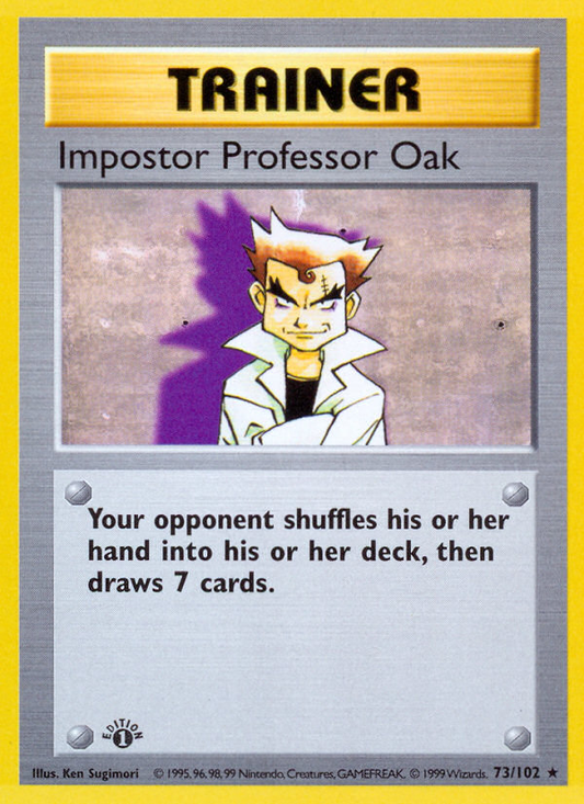 Impostor Professor Oak - 73/102 Base