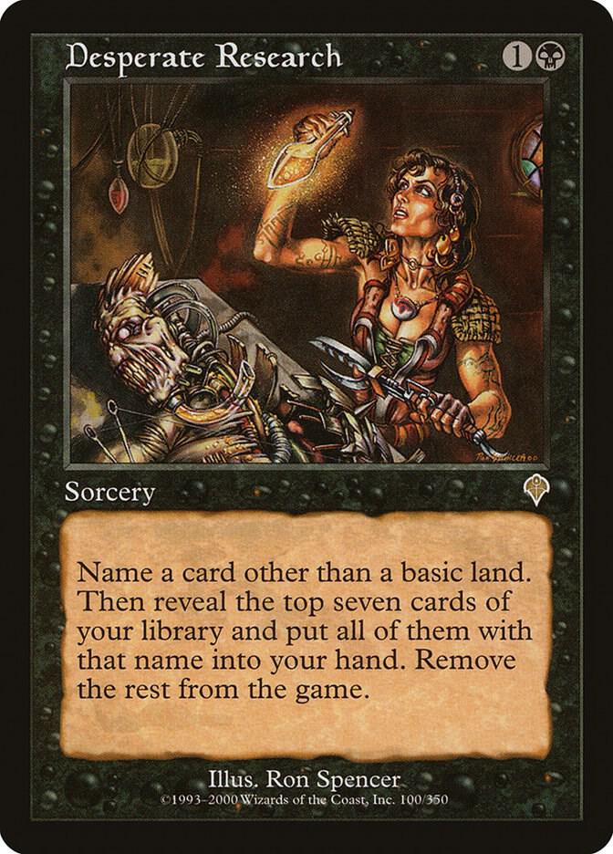 Desperate Research [Invasion] 100