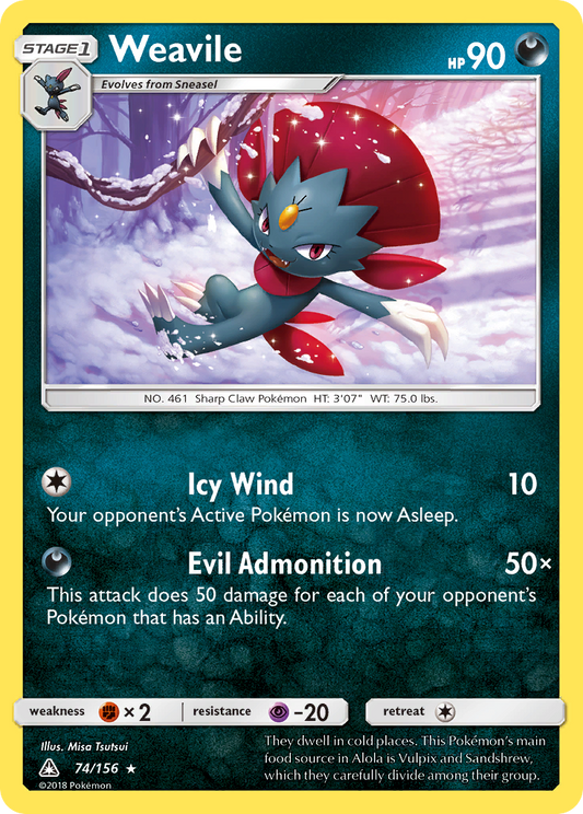 Weavile - 74/156 Ultra Prism