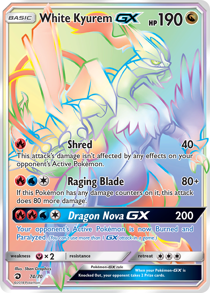 White Kyurem-GX - 74/70 Dragon Majesty