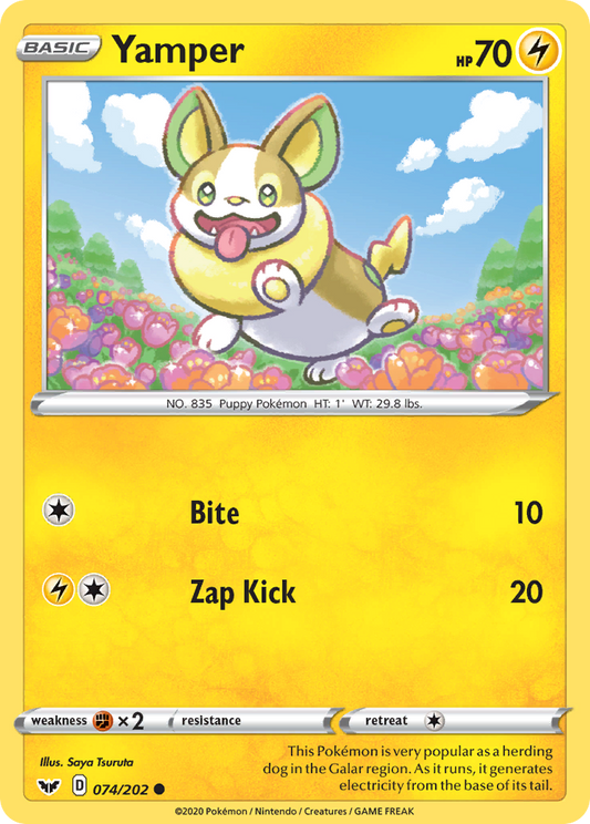 Yamper - 74/202 Sword & Shield