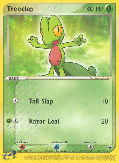 Treecko - 76/109 Ruby & Sapphire