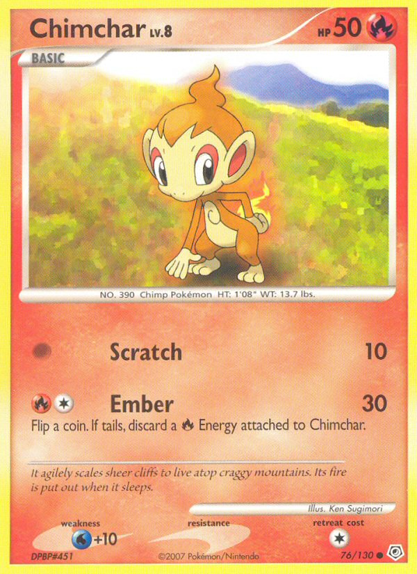 Chimchar - 76/130 Diamond & Pearl