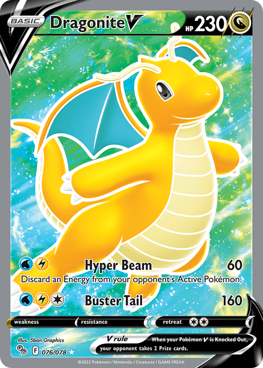 Dragonite V - 76/78 Pokémon GO