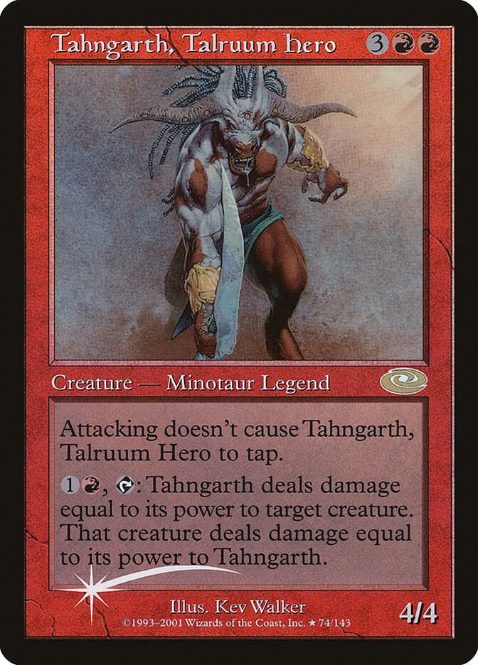 Tahngarth, Talruum Hero (Alt. Art Foil) [Planeshift] 74