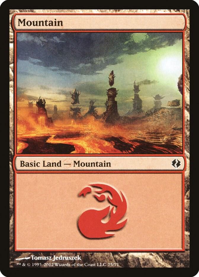 Mountain (75) [Duel Decks: Venser vs. Koth] 75