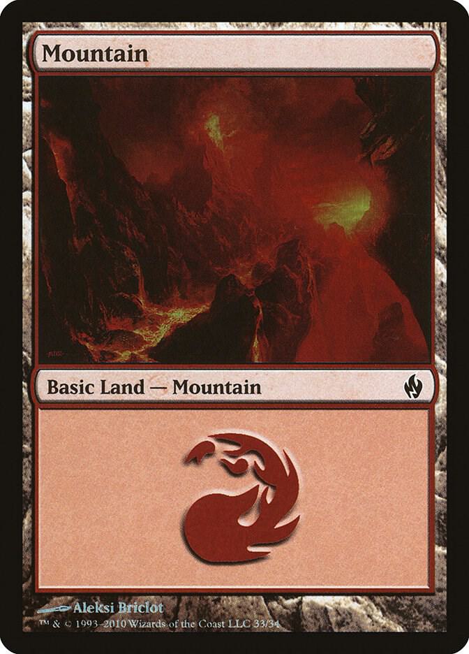 Mountain (33) [Premium Deck Series: Fire and Lightning] 33