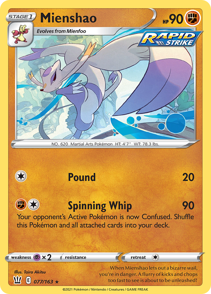 Mienshao - 77/163 Battle Styles