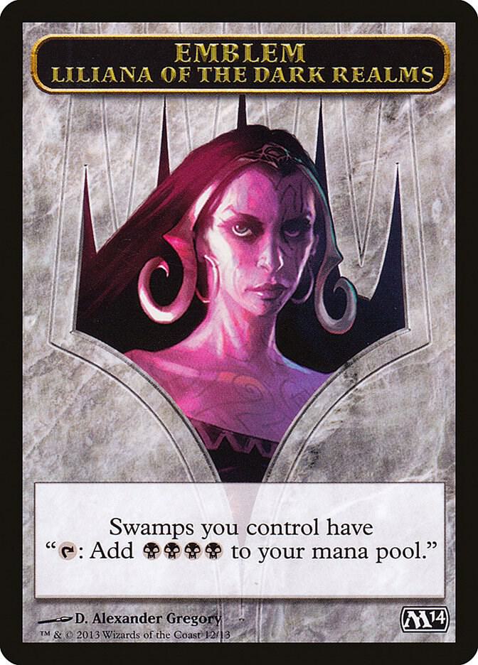 Emblem - Liliana of the Dark Realms [Magic 2014 (M14)] 12