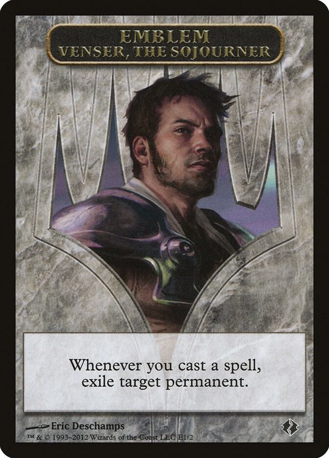 Emblem - Venser, the Sojourner [Duel Decks: Venser vs. Koth] E1