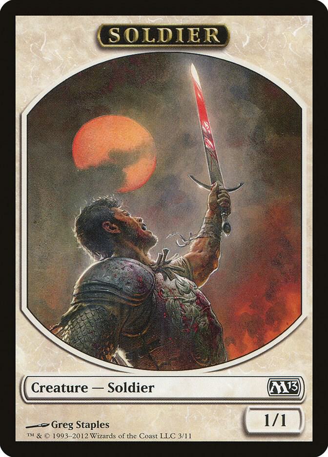 Soldier Token [Magic 2013 (M13)] 3