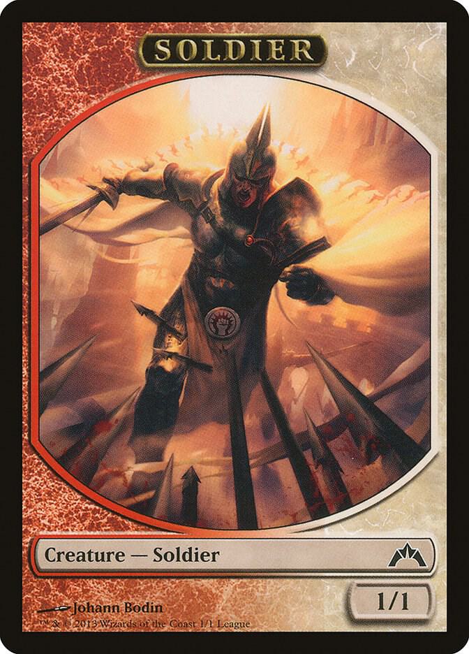Soldier Token (Gatecrash) [League Promos] 1
