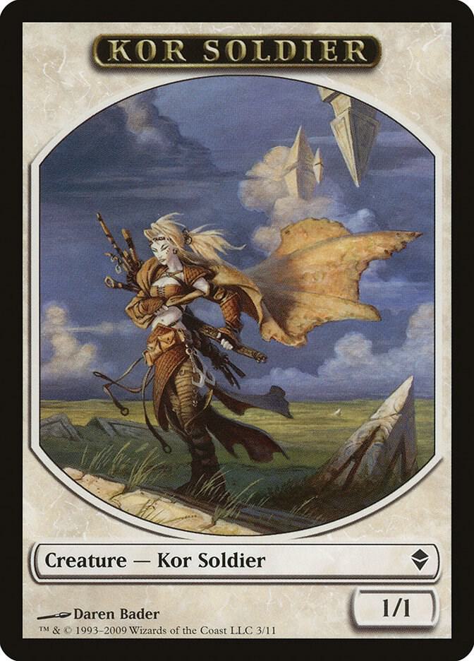 Kor Soldier Token [Zendikar] 3