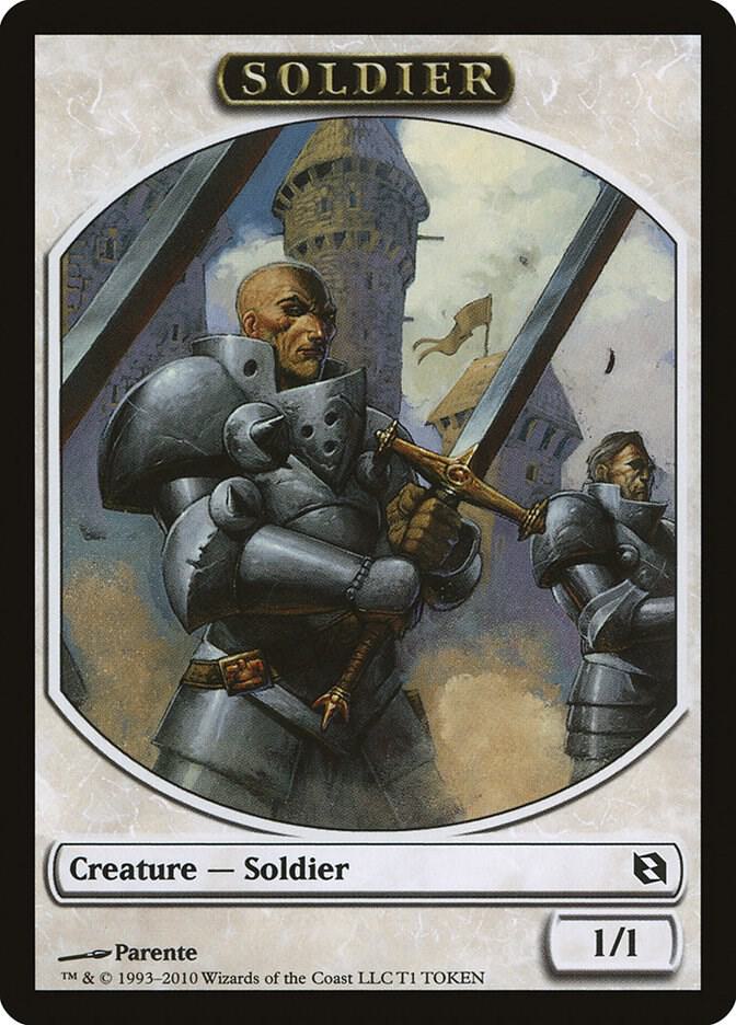 Soldier Token [Duel Decks: Elspeth vs. Tezzeret] T1