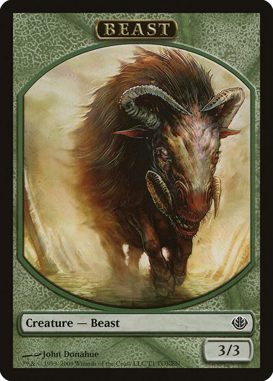 Beast Token (3/3) [Duel Decks: Garruk vs. Liliana] T1