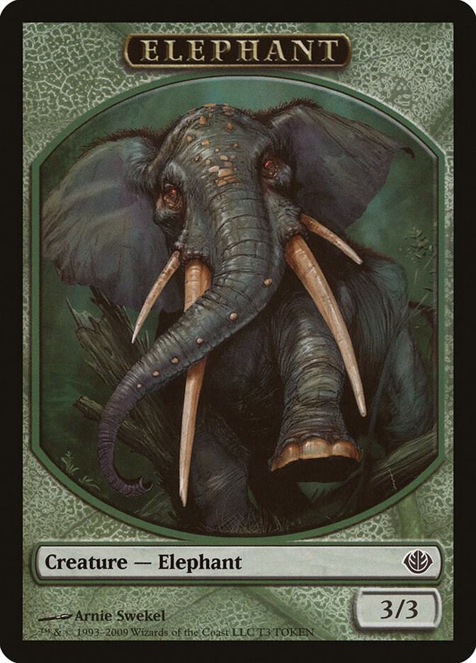 Elephant Token [Duel Decks: Garruk vs. Liliana] T3