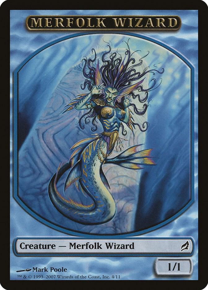 Merfolk Wizard Token [Lorwyn] 4