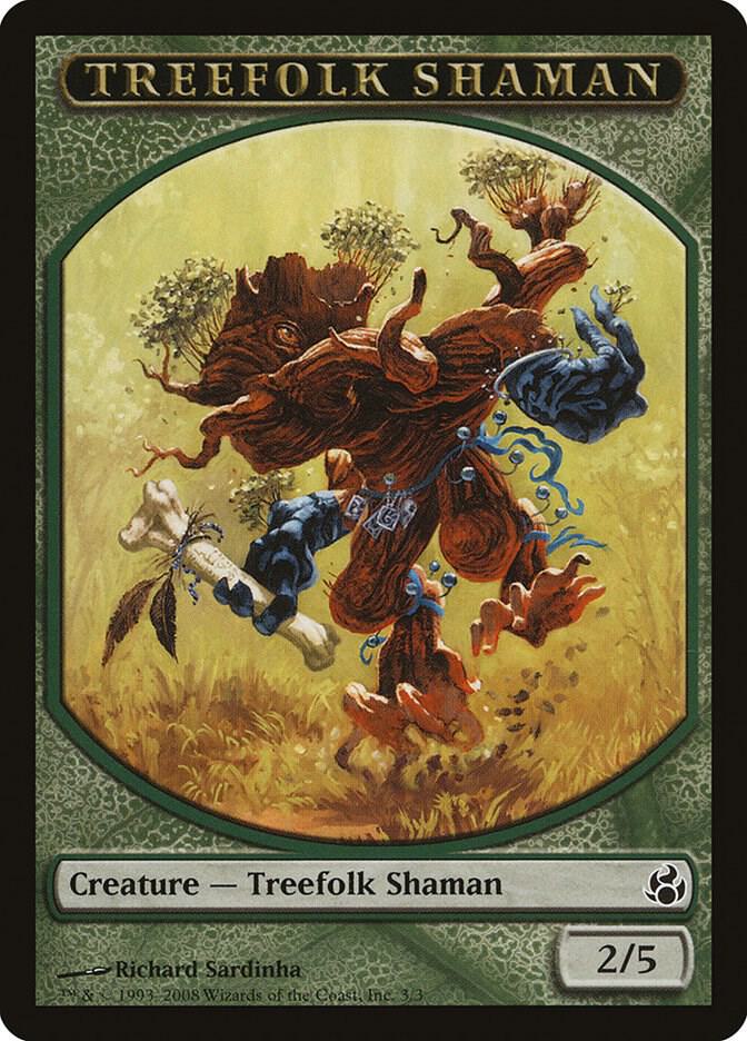 Treefolk Shaman Token [Morningtide] 3