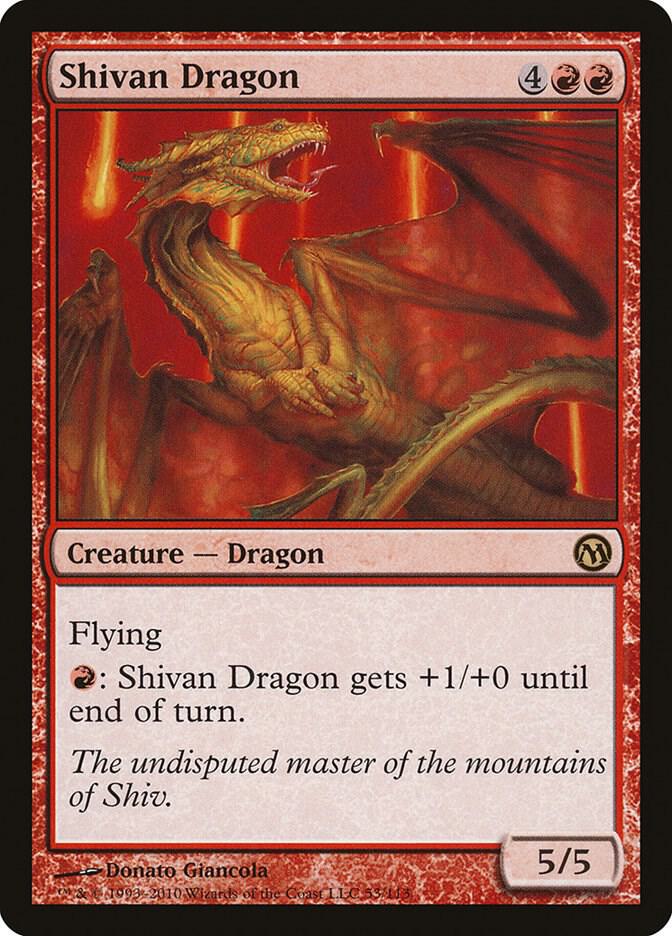 Shivan Dragon [Duels of the Planeswalkers] 53