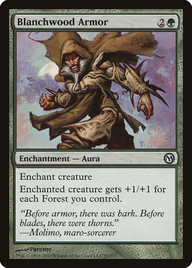 Blanchwood Armor [Duels of the Planeswalkers] 55