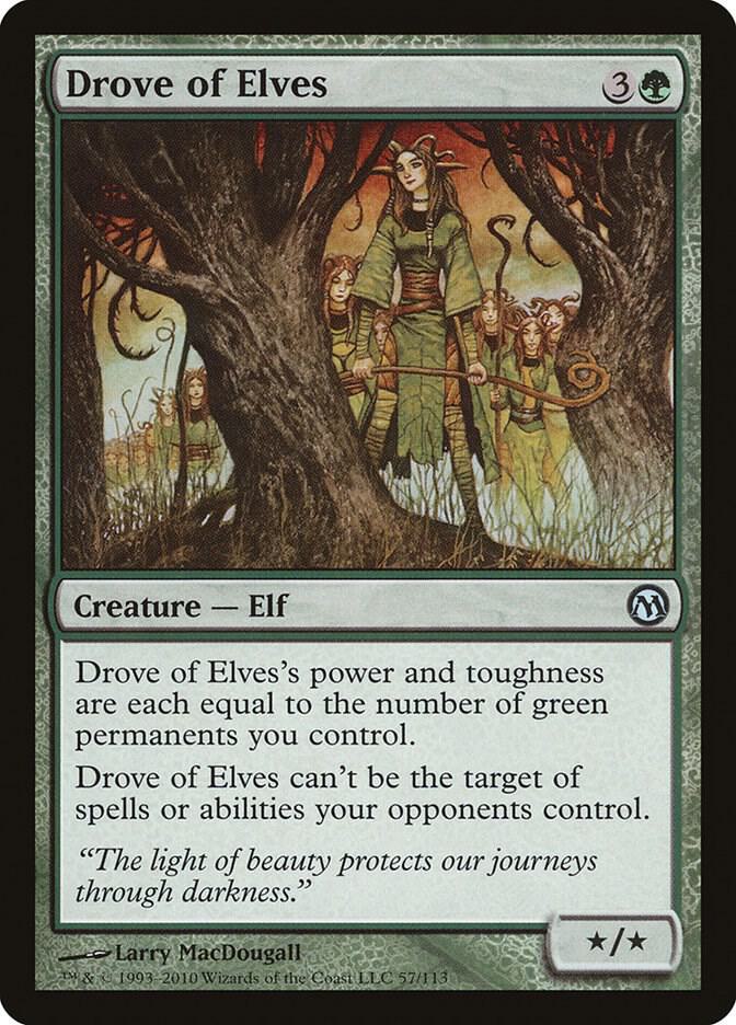 Drove of Elves [Duels of the Planeswalkers] 57
