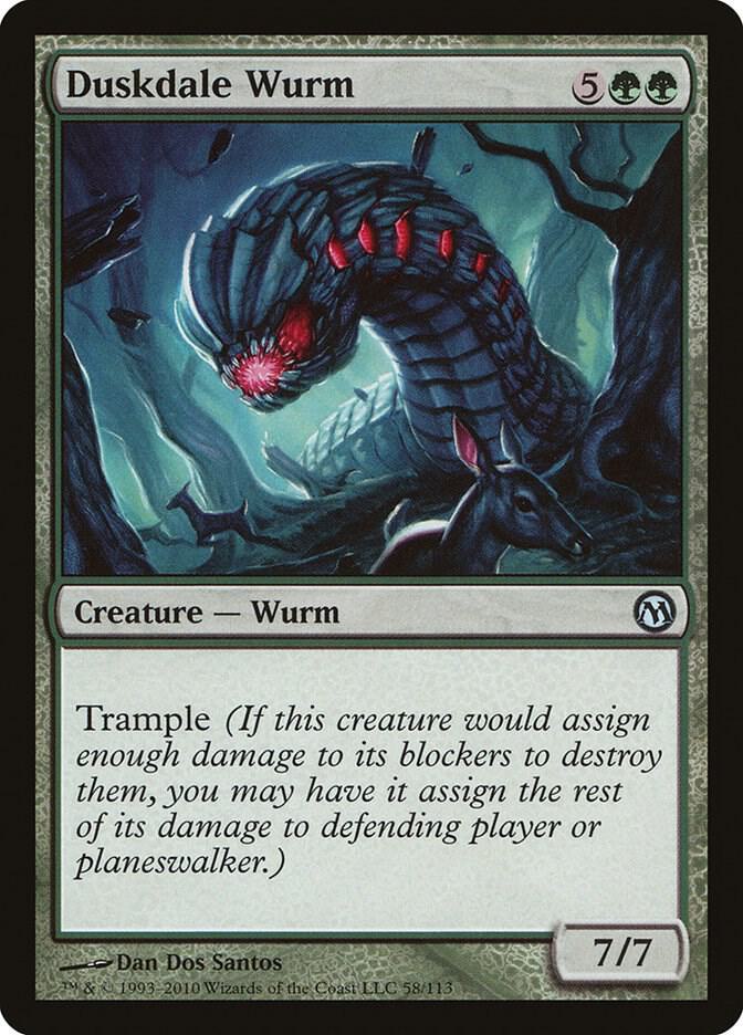 Duskdale Wurm [Duels of the Planeswalkers] 58