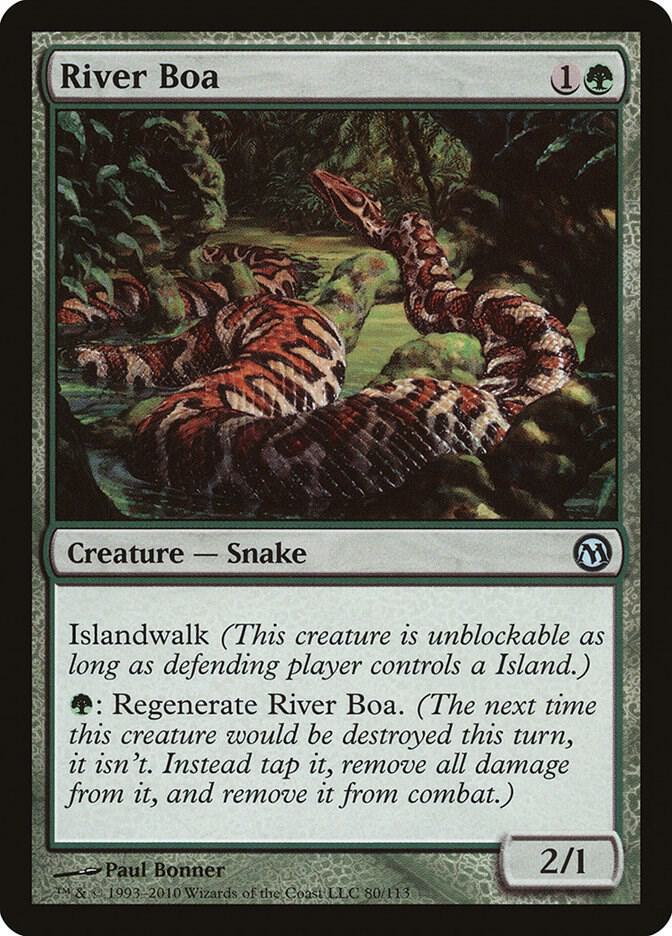 River Boa [Duels of the Planeswalkers] 80