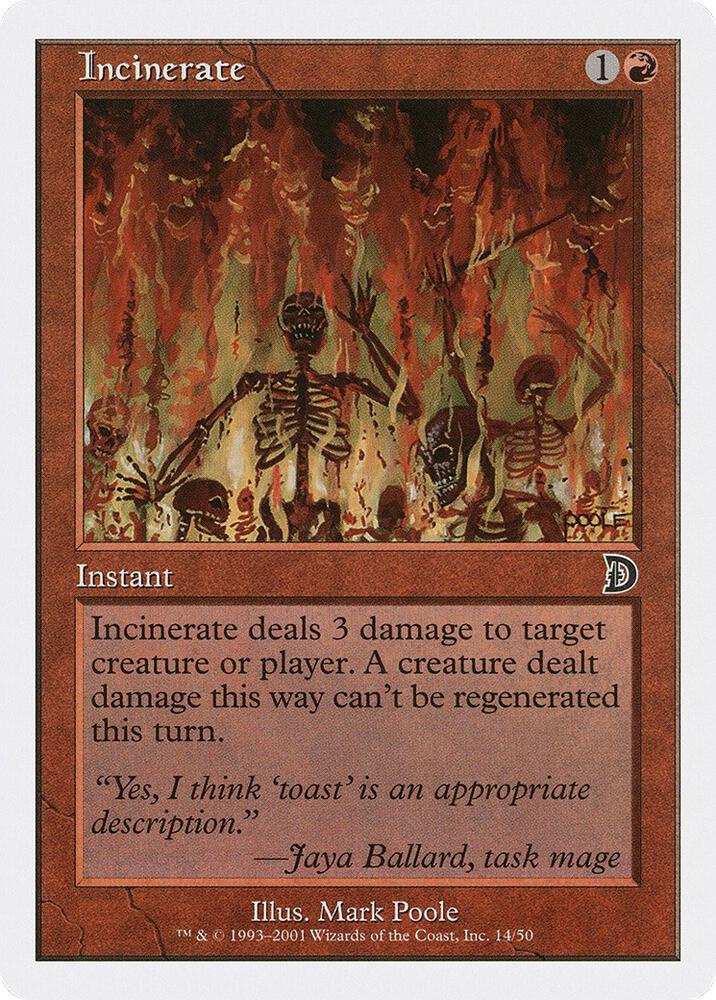 Incinerate [Deckmasters Garfield vs Finkel] 14