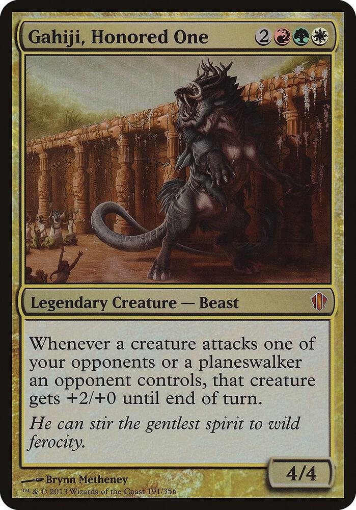 Gahiji, Honored One (Commander 2013) [Oversize Cards] 191