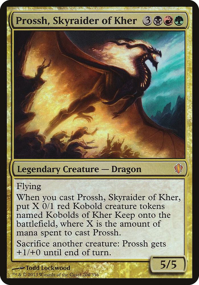 Prossh, Skyraider of Kher (Commander 2013) [Oversize Cards] 204