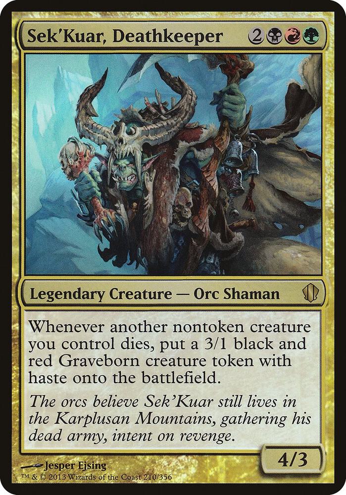 Sek'Kuar, Deathkeeper (Commander 2013) [Oversize Cards] 210