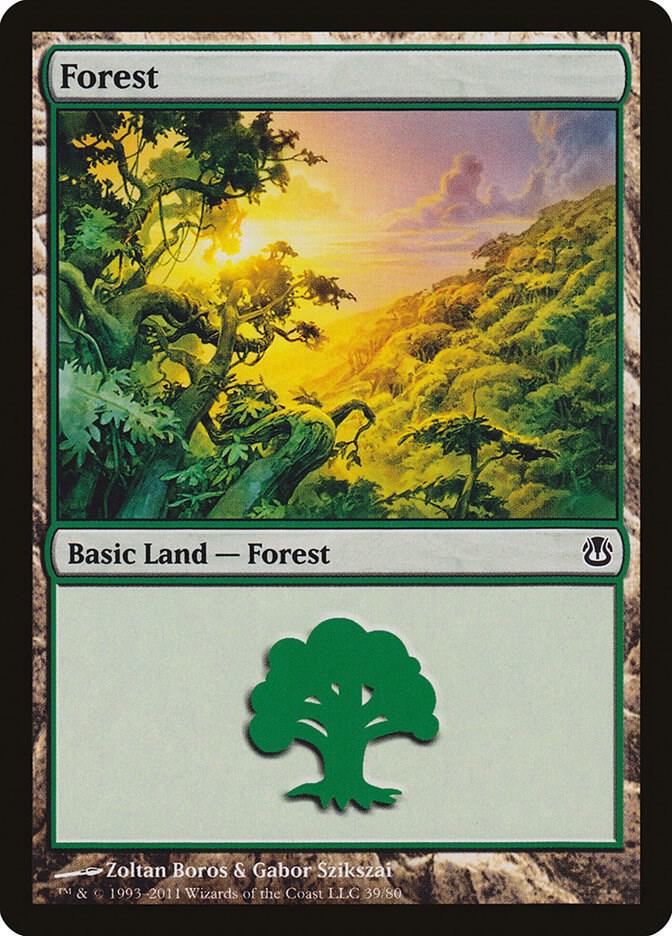 Forest (39) [Duel Decks: Ajani vs. Nicol Bolas] 39