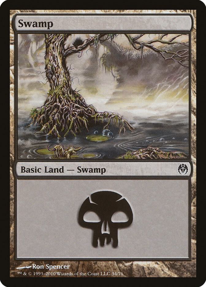 Swamp (34) [Duel Decks: Phyrexia vs. the Coalition] 34