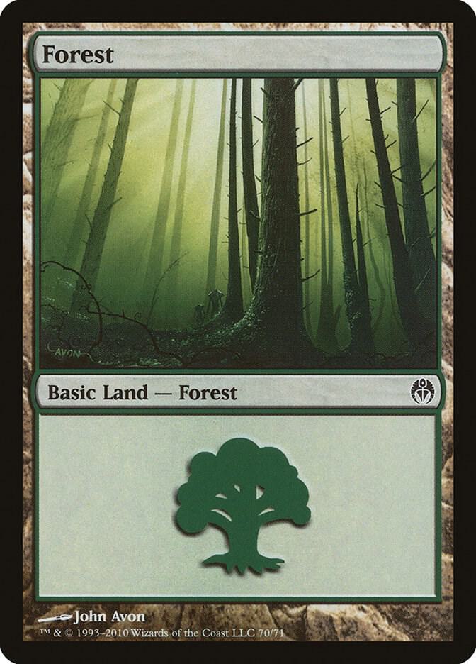 Forest (70) [Duel Decks: Phyrexia vs. the Coalition] 70