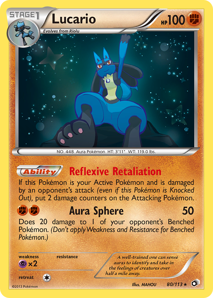 Lucario - 80/113 Legendary Treasures